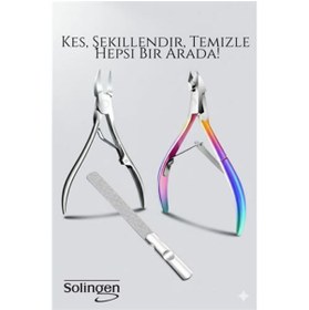 Resim Skygo 3’lü Paslanmaz Manikür Seti – Tırnak Makası, Et Pens, Kavisli Makas | Evde Profesyonel Bakım 