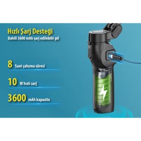 Resim XCORE Akıllı Telefon Görüntü Sabitleyici Gimbal L9 Lite + Manyetik Yapay Zeka AI Takip Modülü 