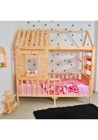 Resim Markaawm Markaawm Montessori Yatak Çocuk Yatak Raf Doğal 90X190 Karyola Akçaağaç 