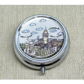 Resim Büro Ev Ofis İstanbul Hatırası İçin Cep Tipi İlaç Planlama Saklama Kutusu 