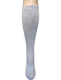 Resim Design Desıgn Pamuklu Çocuk Dizaltı Okul Çorabı-gri Gri 
