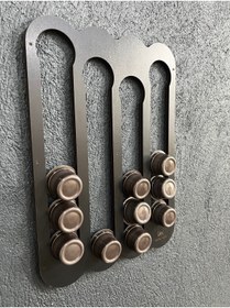 Resim LandiWork Tchibo Cafissimo Kapsül Kahve Tutucu, Ahşap Oval Tchibo Cafissimo Pod Kahve Depolama 