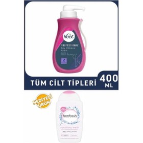 Resim Veet Professional 400ml Tüy Dökücü Krem + Femfresh Genıtal Bölge Yıkama Jeli 250 Ml Hediyeli 
