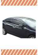 Resim Honda Civic Sedan 2012 -2015 Modellerine Özel 4'lü Mügen Tip Cam Rüzgarlığı 