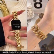 Resim 1pc Şık Zinc Alaşım Apple Watch Kayışı, Karma Renk Ayarlanabilir Değiştirme Askısı, SE / Ultra / Seri 1-10, 38-49mm ile Uyumlu - Kadın ve Erkekler için Şık Lüks Aksesuar 