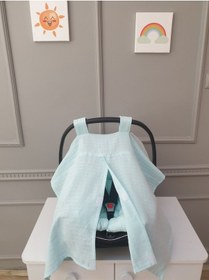 Resim Müslin Puset Örtüsü - Mint Yeşil 