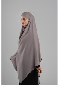 Resim Hürrem Bone Vizon Pratik Hazır Geçmeli Tesettür Eşarp Krep Bağcıklı Sufle Hijab 2313 10 