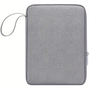 Resim Gaojunshop01 Gri 12.9 Inç iPad Uyumlu 10.9 12.9 Çok Bölmeli Süet Dizüstü Çantası Aksesuar Organizer Diğer 