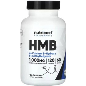 Resim Nutricost HMB Beta-Hydroxy Beta-Methylbutyrate 1000mg 120 Capsules 