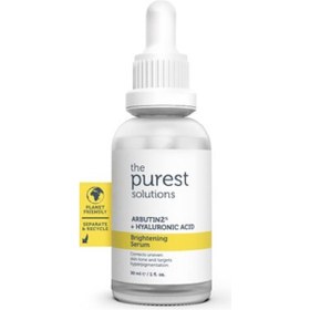 Resim The Purest Solutions Arbutin Leke Giderici ve Cilt Tonu Eşitleyici Cilt Bakım Serumu 30 ml (Arbutin 2% + Hyaluronic Acid) 