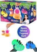 Resim Toyika Doctor Squish Neon Renkli Slime Yapma Maker Seti Parlayan Renkli 