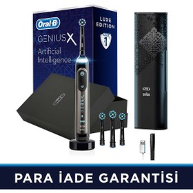 Resim Oral-B Genius X AI Luxury Antrasit Şarj Edilebilir Diş Fırçası (Seyahat Kabı Hediyeli) 