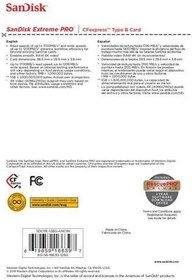 Resim SANDISK 128GB CFEXPRESS (XOD) EXTREME PRO KART 