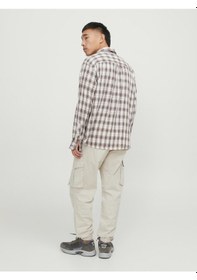 Resim Jack & Jones Jack Jones Erkek Kargo Pantolon 12242264 Krem 