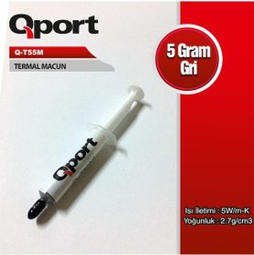 Resim Qport Q T55M 5 Gram 5W/M K Termal Macun 