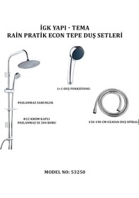 Resim Robot Duş Seti Sürgülü Krom 