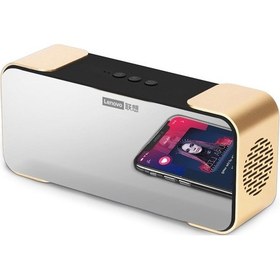 Resim Ximistore9 Lenovo L022 Bluetooth Hoparlör, 10w Hd Ses & Bas, Taşınabilir, Aux/tf/usb Desteği, 1200mah Pil, Cam Görüntü, El-işi Arama - Şampanya Altın 
