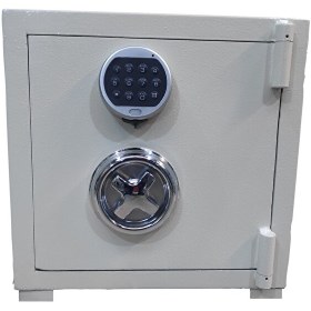 Resim Sur Çelik Para Kasaları 40 CM Şifreli Yangına Dayanıklı Beyaz Para Kasası 