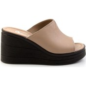 Resim Vizon Leather Kadın Terlik K04040012603 Vizon 
