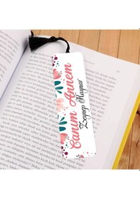 Resim Canım Annem Tasarımlı İsme Özel Kitap Ayracı 