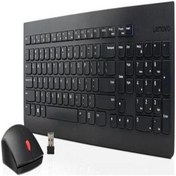 Resim LENOVO Kablosuz Klavye ve Mouse Siyah 
