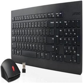 Resim LENOVO Kablosuz Klavye ve Mouse Siyah 