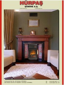 Resim Ahşap Vıctorıa Model Elektrikli Şömine 