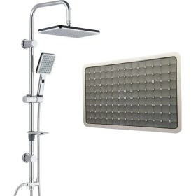 Resim MCM Group Domino Krom Yağmurlama Sistemli Tepe Duş Seti - Fonksiyonel ve Şık Tasarım ( Lisinya ) 