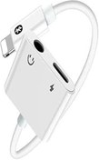 Resim Microcase MH-030 2 in 1 Lightning 3.5 MM Şarj Kulaklık Dönüştürücü 