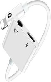Resim Microcase MH-030 2 in 1 Lightning 3.5 MM Şarj Kulaklık Dönüştürücü 