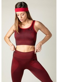 Resim Maraton Active Slimfit Kadın Bisiklet Yaka Kolsuz Spor Siyah Bra 813055-Siyah 