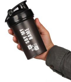Resim Walter White Protein Shaker,Karıştırıcı Shaker,Sporcu Shaker,Antreman Shaker Siyah 550 ML 