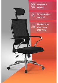 Resim Ergolife Sit Air-180 Ergonomik Yönetici Koltuğu / Ofis Sandalyesi - 574.5d.40.2a2 Çok Renkli 