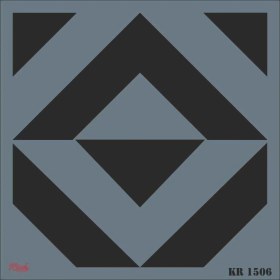 Resim Gnay Rich Kr 1506 Fayans Stencil 30X30 cm 