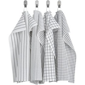 Resim 4'lü Kurulama Bezi 45x60 Cm İkea 4 Adet Mutfak Bezi %100 Pamuk 