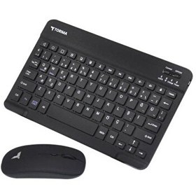 Resim Torima TMK-04 Siyah Kablosuz Klavye ve Mouse Seti 