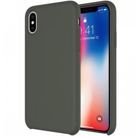 Resim Buff iPhone Xs/X ile Uyumlu Rubber Fit Kılıf Dark Olive 