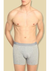 Resim Tutku Erkek Gri Renk Elastan Likralı Boxer 12 Adet 001 