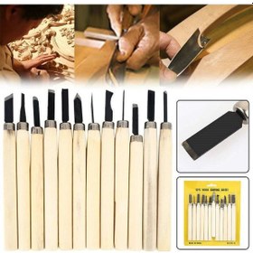 Resim 12 Parça Ahşap Oyma Set Ağaç Oyma Set Kalem Set Iskarpela 