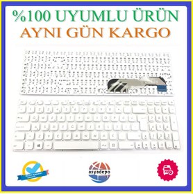 Resim Asus Uyumlu R541N Klavye Tuş Takımı Beyaz Tr 