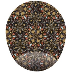 Resim Koyu Temalı Desenli - Bilek Destekli Oval - Desenli Mousepad 20x23 Cm 