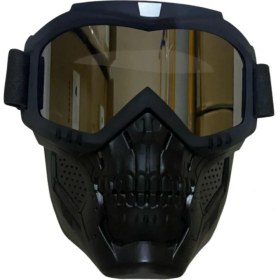 Resim Gear5 Motosiklet Kask Maskesi Kuru Kafa Aynalı 