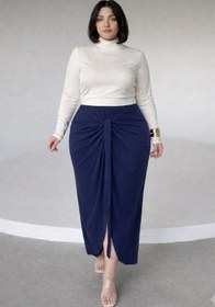 Resim CNG MODA Büyük Beden Kelebek Model Sandy Bağlamalı Etek 