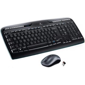 Resim logitech MK-330 Kablosuz Multimedya Q Klavye + Mouse Seti - Siyah 