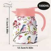 Resim Brightnova Watermelon 33 Oz Paslanmaz Çelik Vakum Yalıtımlı Termos Şişe Çiçek Desenli 