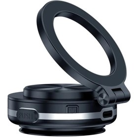 Resim Unichrome Elektrikli Vakumlu Manyetik 360' Dönebilen Katlanır Magsafe Araç Ev Ofis Pürüzsüz Zeminler Tutucu 