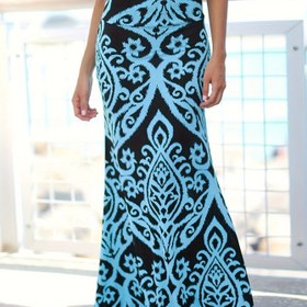 Resim Sonbahar/Kış Kabil Baskılı Midi Etek, Polyester ve Elastan Karışımı, Dijital Baskı, Makinede Yıkanabilir, Rahat ve Günlük Kullanıma Uygun 