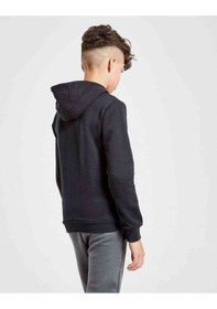 Resim Tshirthane Moonsorrow Shadow Baskılı Unisex Çocuk Kapüşonlu Siyah Sweatshirt Siyah 