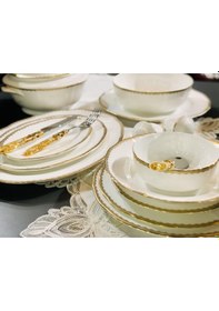 Resim Prouna Antique Gold 72 Parça Yemek Takımı 