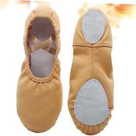 Resim YARNOW 1 Çift bayan dans ayakkabısı bale pointe ayakkabı bayanlar terlik erkekler için terlik çan dans ayakkabıları Bale ayakkabıları cep Düz ayakkabılar Spor ayakkabıları Özlemek 